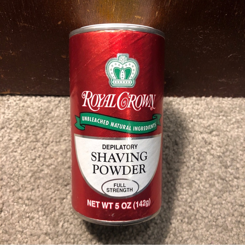 Royal Crown Depilatory Shaving Powder FULL Strength Lemon Lime Unbleached, 5oz